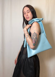 Baby Blue Slouch Bag Small