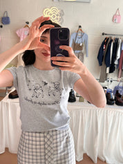 Sailor Makoto | I'm a Shop-a-frolic Baby Tee Grey Marle