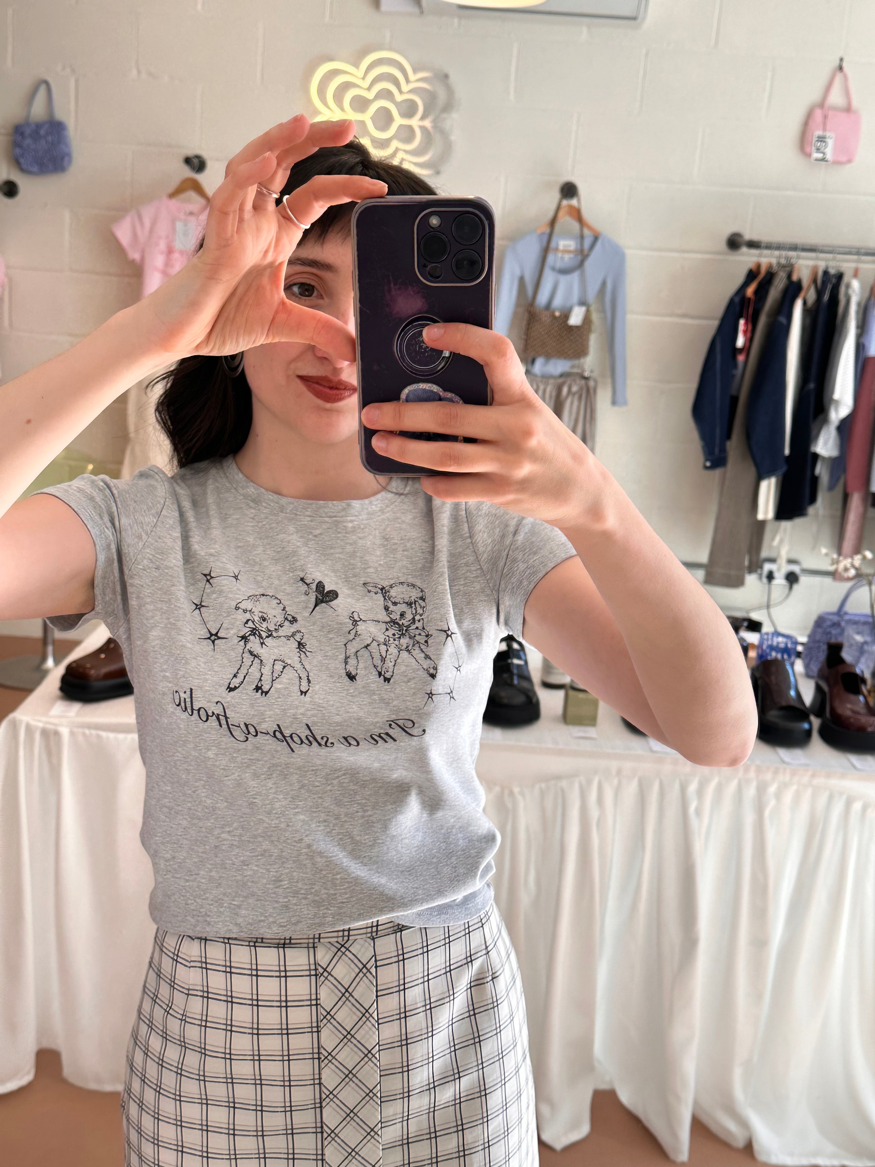 Sailor Makoto | I'm a Shop-a-frolic Baby Tee Grey Marle