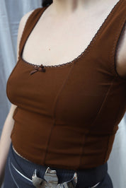 Kate Corset Vest | Hazelnut
