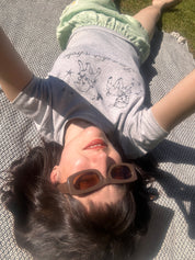 Sailor Makoto | I'm a Shop-a-frolic Baby Tee Grey Marle