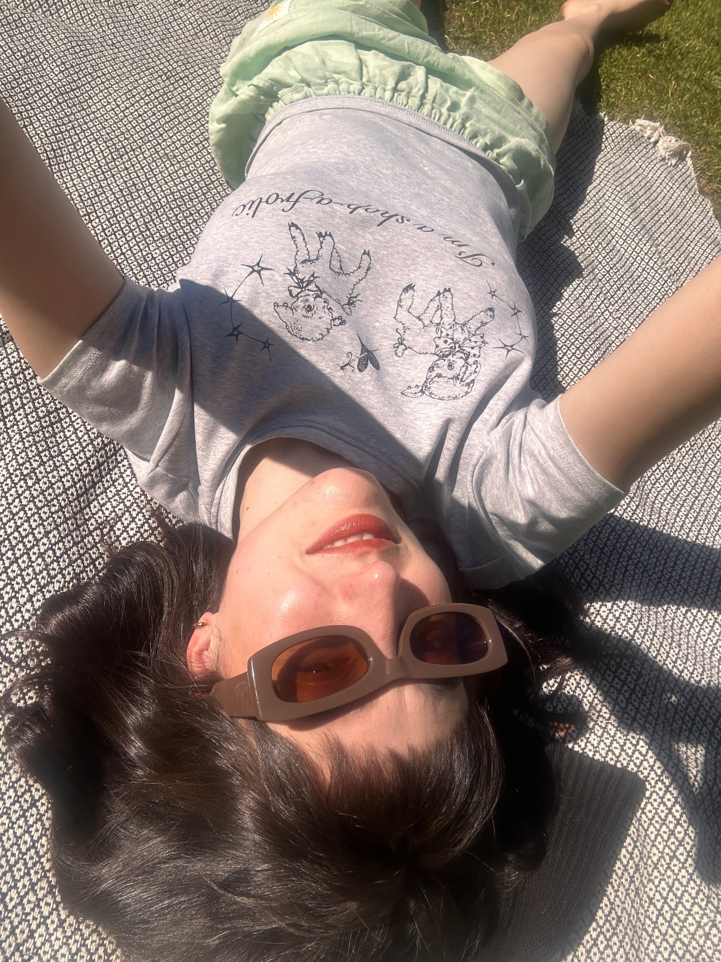 Sailor Makoto | I'm a Shop-a-frolic Baby Tee Grey Marle