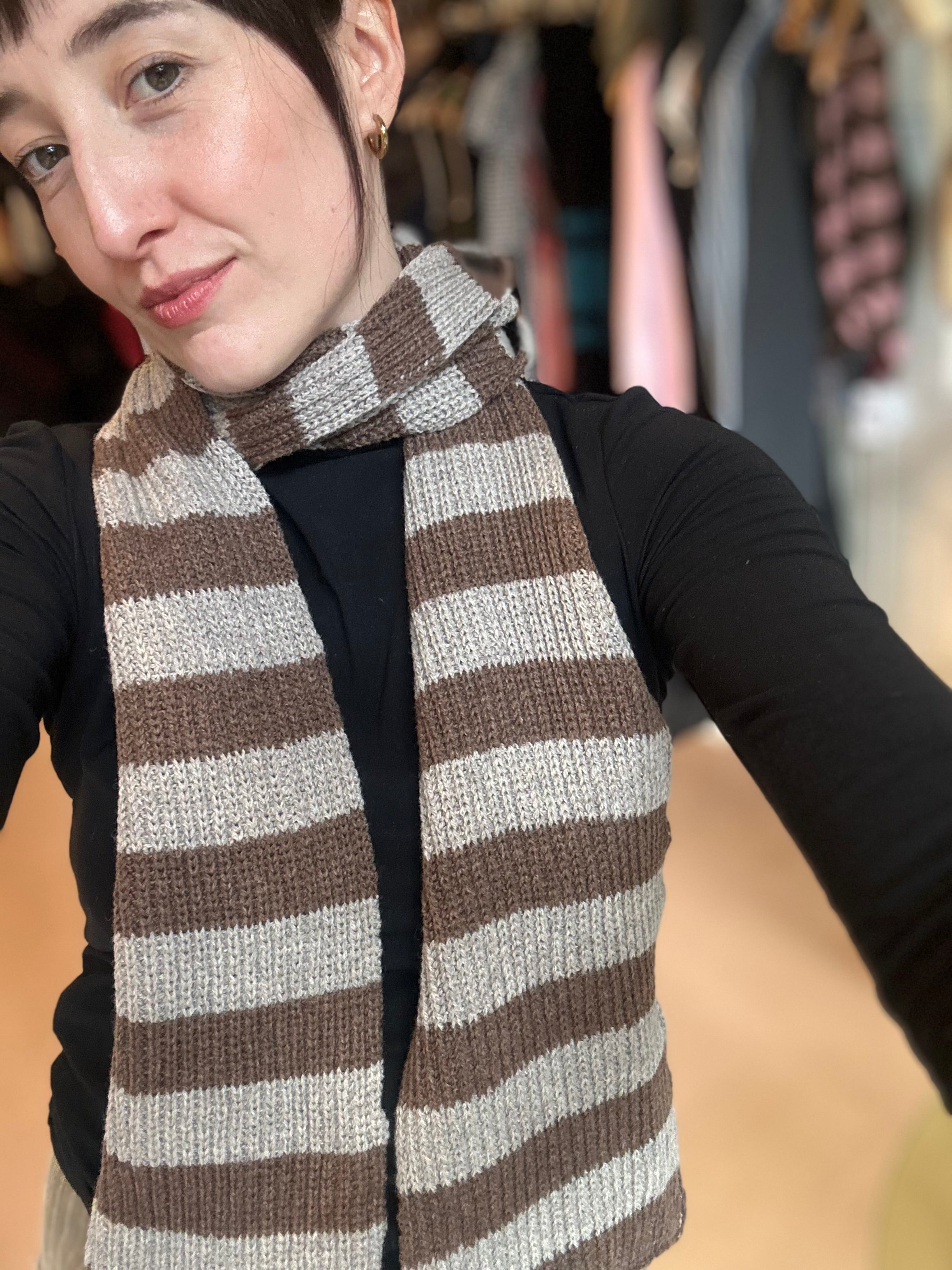 Bobby Scarf | Chestnut Stripe