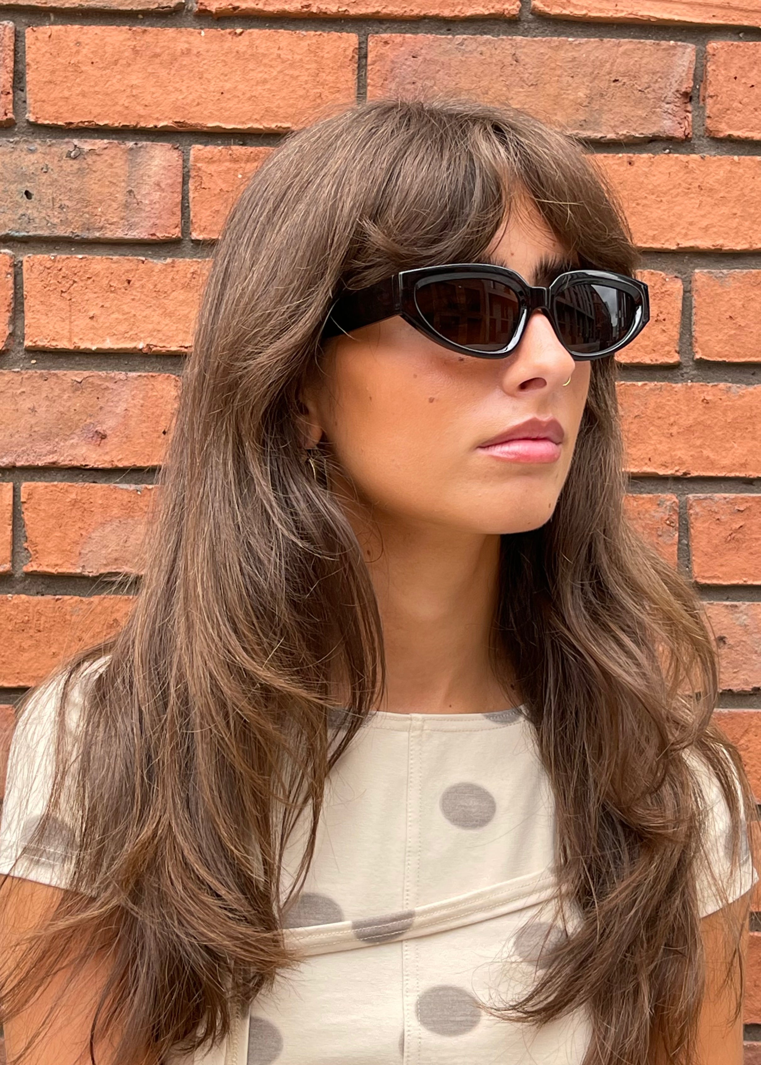 A.Kjaerbede Sunglasses Ella Demi Tortoise Model Profile 1