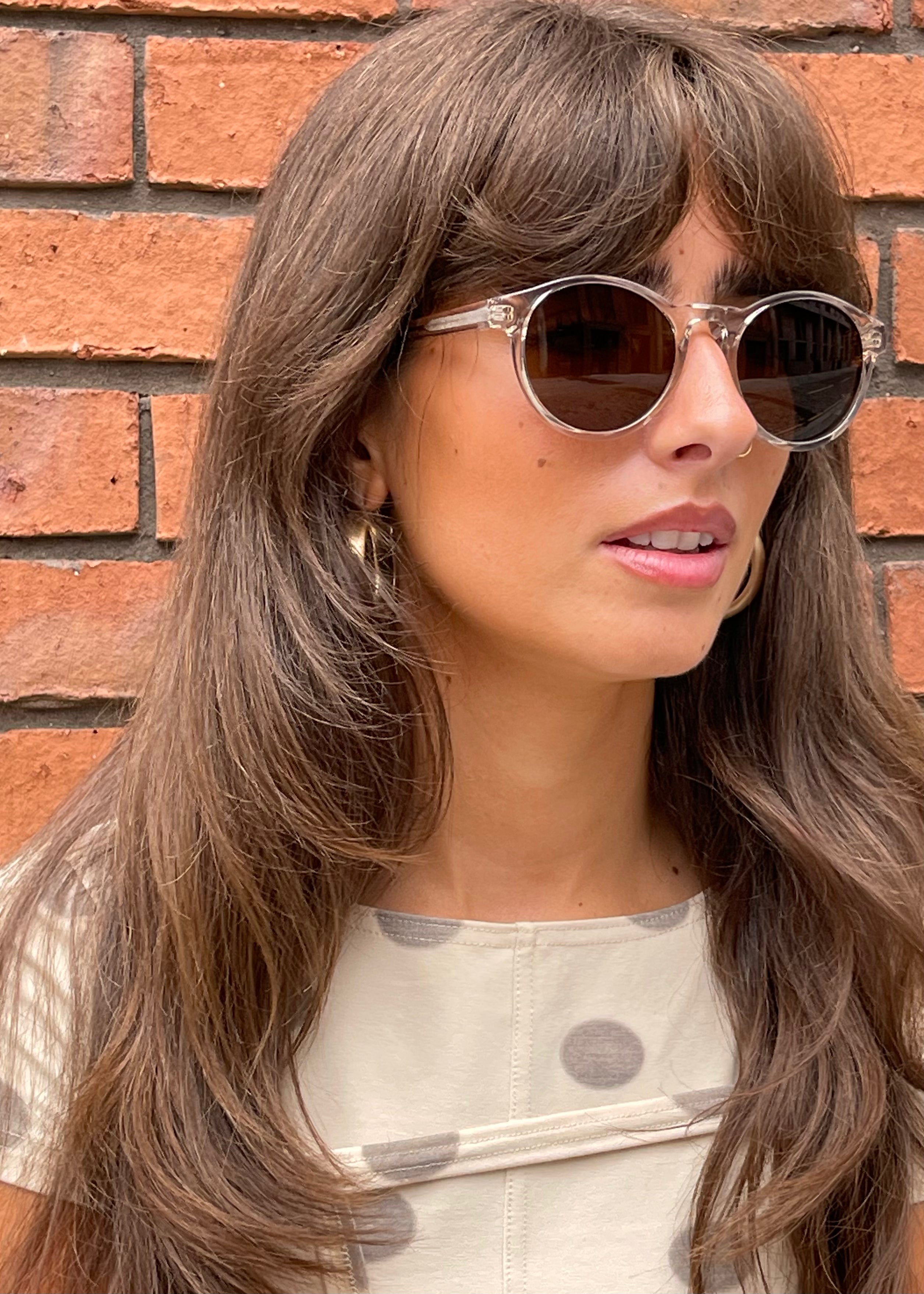 A.Kjaerbede Sunglasses Marvin Champagne Model Side 1