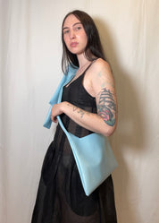 Baby Blue Slouch Bag Small
