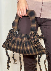 Baby Calendula Bag Brown in Plaid