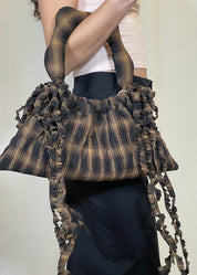 Calendula Bag in Brown Plaid