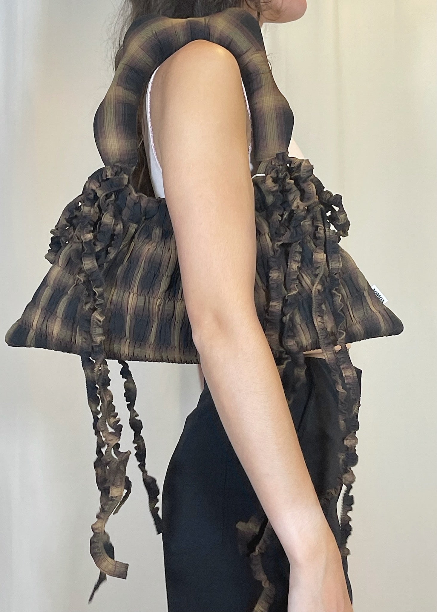 Calendula Bag in Brown Plaid