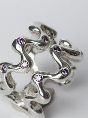 AREESHA LEHRDAR AMETHYST RING