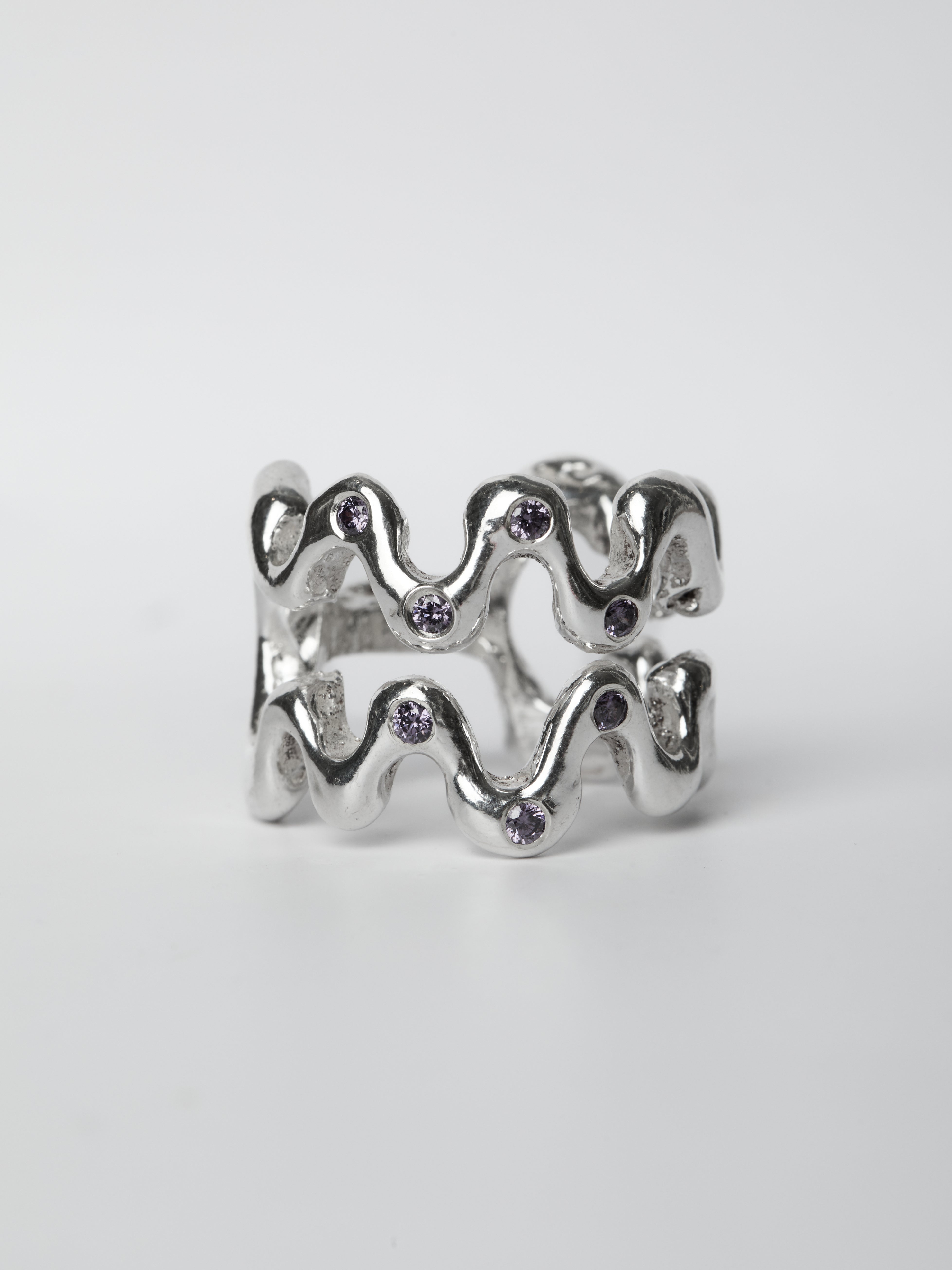 AREESHA LEHRDAR AMETHYST RING