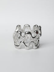 AREESHA LEHRDAR RING TANZANITE RHODITE