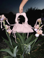 Calendula Bag in Pink Stripe