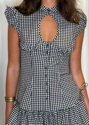 Catheclisma Berta Top Vichy Cotton Close Up