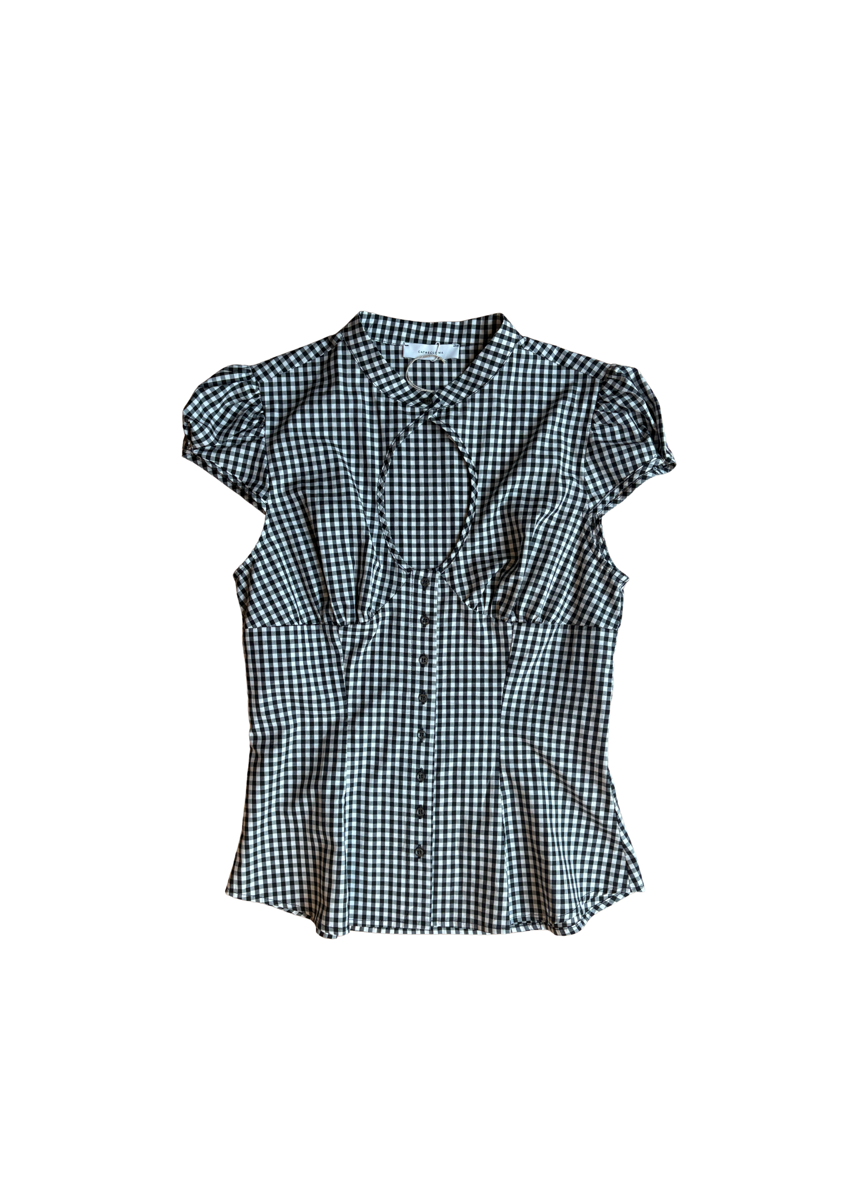 Catheclisma Berta Top Vichy Cotton Flat