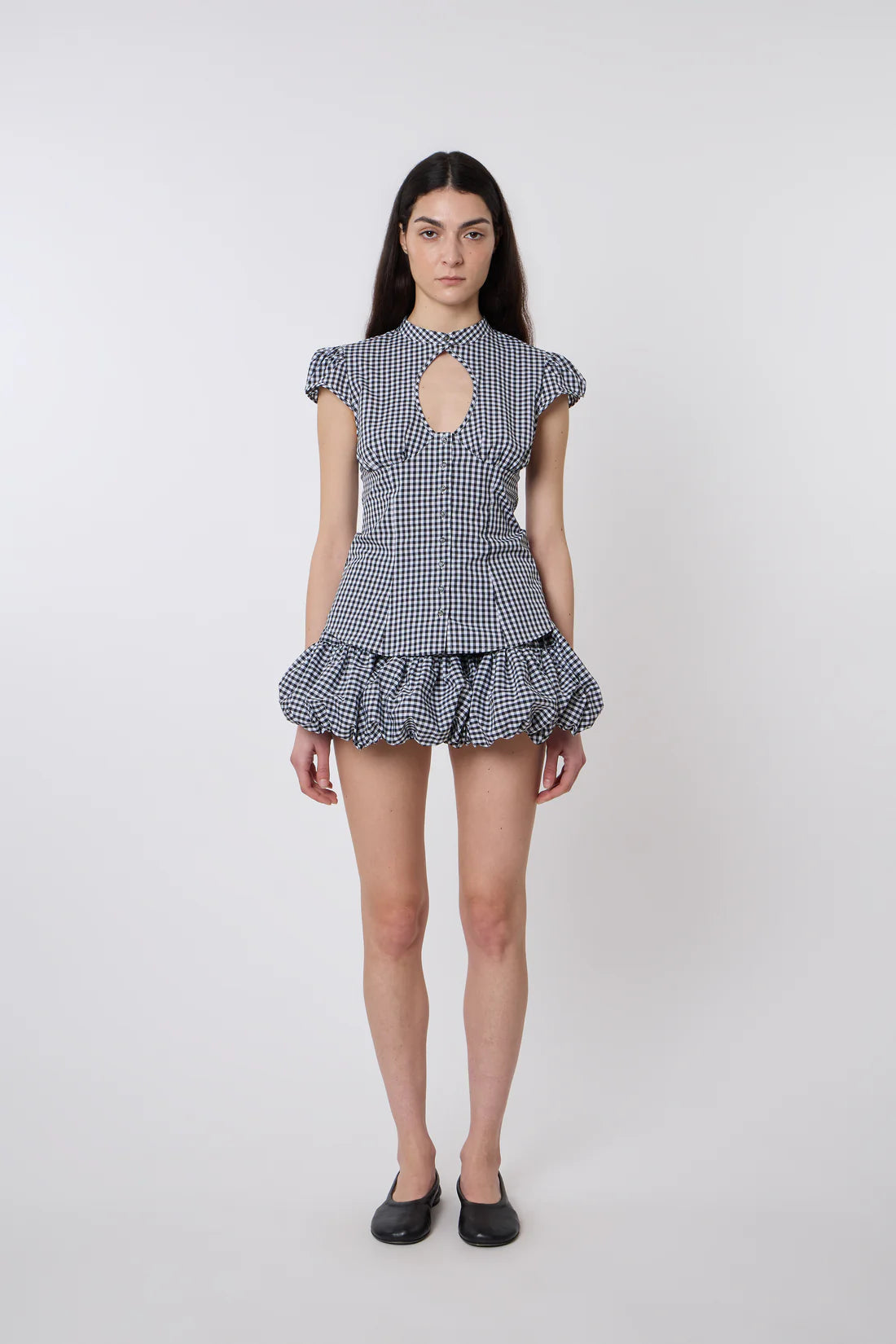 Catheclisma Berta Top Vichy Cotton Full Lenght