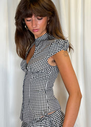 Catheclisma Berta Top Vichy Cotton Side