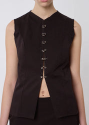Catheclisma Macondo Vest Brown Front 2