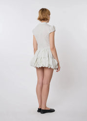 Catheclisma Miel Skirt Ivory Cotton Back