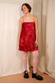 HOSBJERG_RONJA_DRESS_RED_SEQUIN