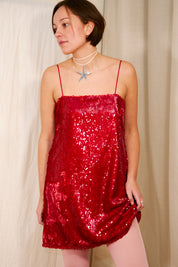 HOSBJERG_RONJA_DRESS_RED_SEQUIN