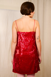 HOSBJERG_RONJA_DRESS_RED_SEQUIN6 BACK VIEW
