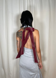 Burgundy Slouch Bag Small