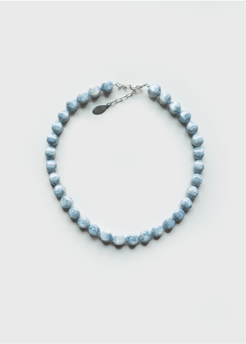 Lovethanks Blue Granite Necklace Flat