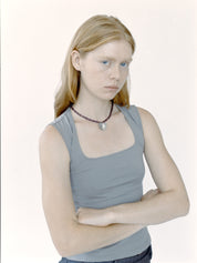 Lovethanks token necklace brand imagery