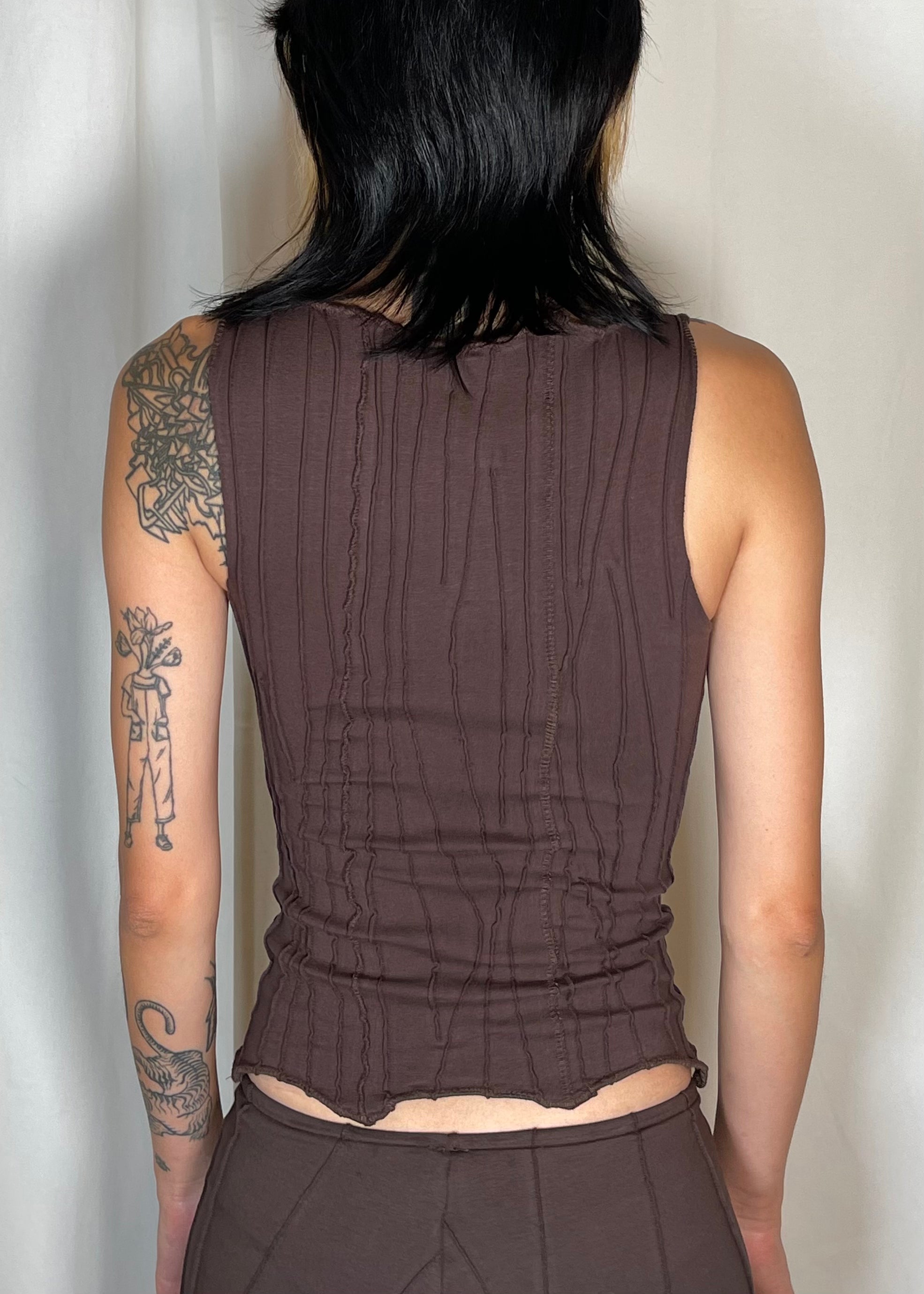 Mariola Homoncik Barbele Tank Top Chocolate