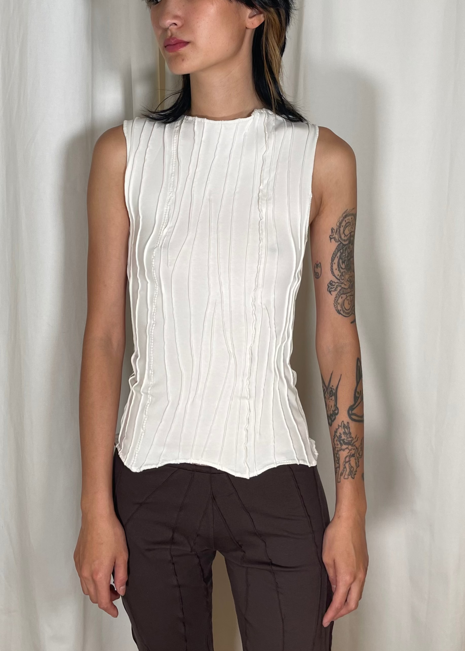 Mariola Homoncik Barbele Tank Top Cream