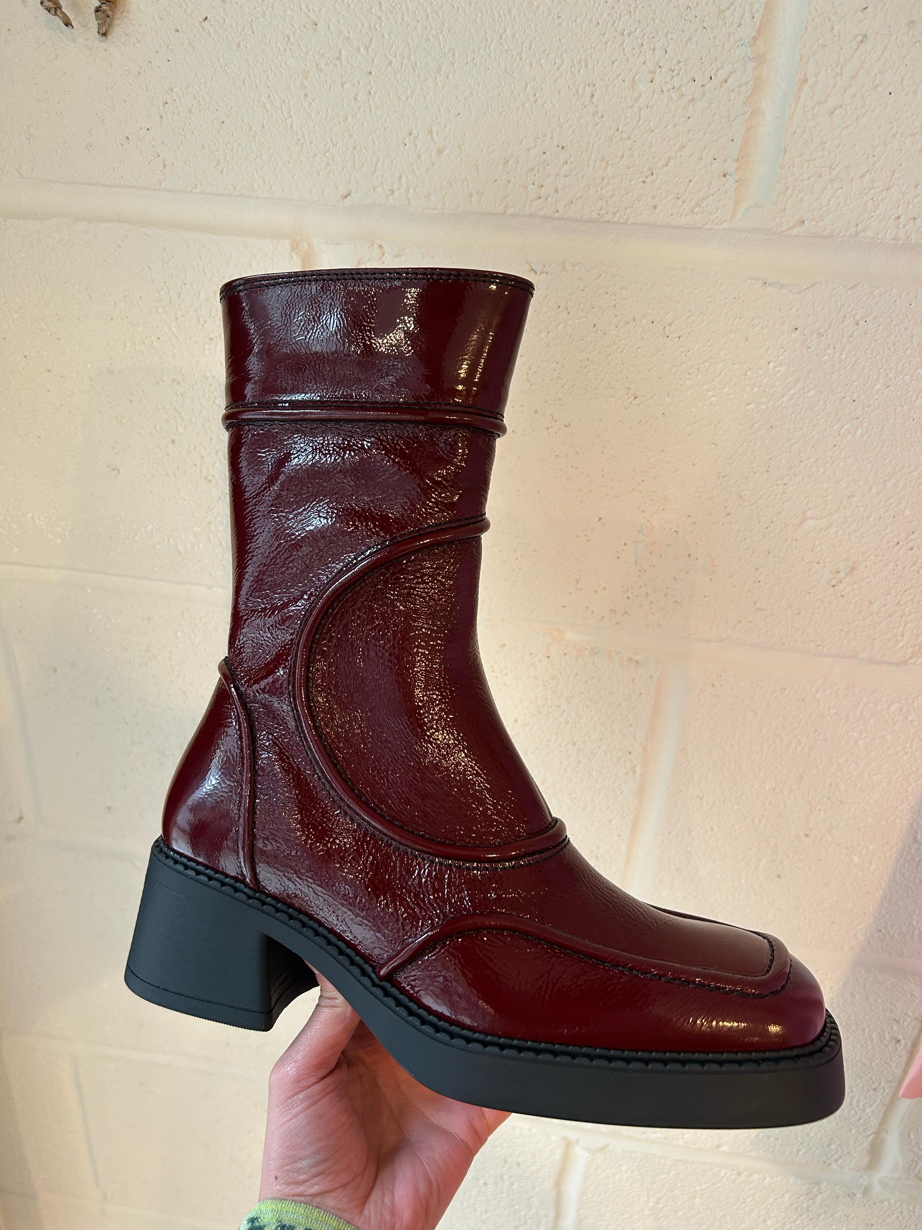 Malene Boots Burgundy