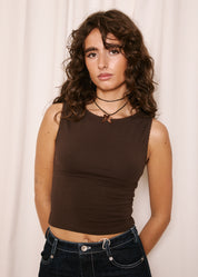 NORAH_Audrey Tank Brown