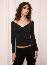 NORAH Gretchen Top Black