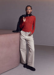NORAH STORE AW24 CHAMA TROUSERS RED ASTRO TOP