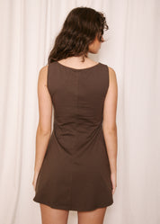 NORAH_ Brown Meredith Mini Dress