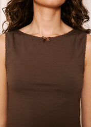 NORAH_ Brown Meredith Mini Dress