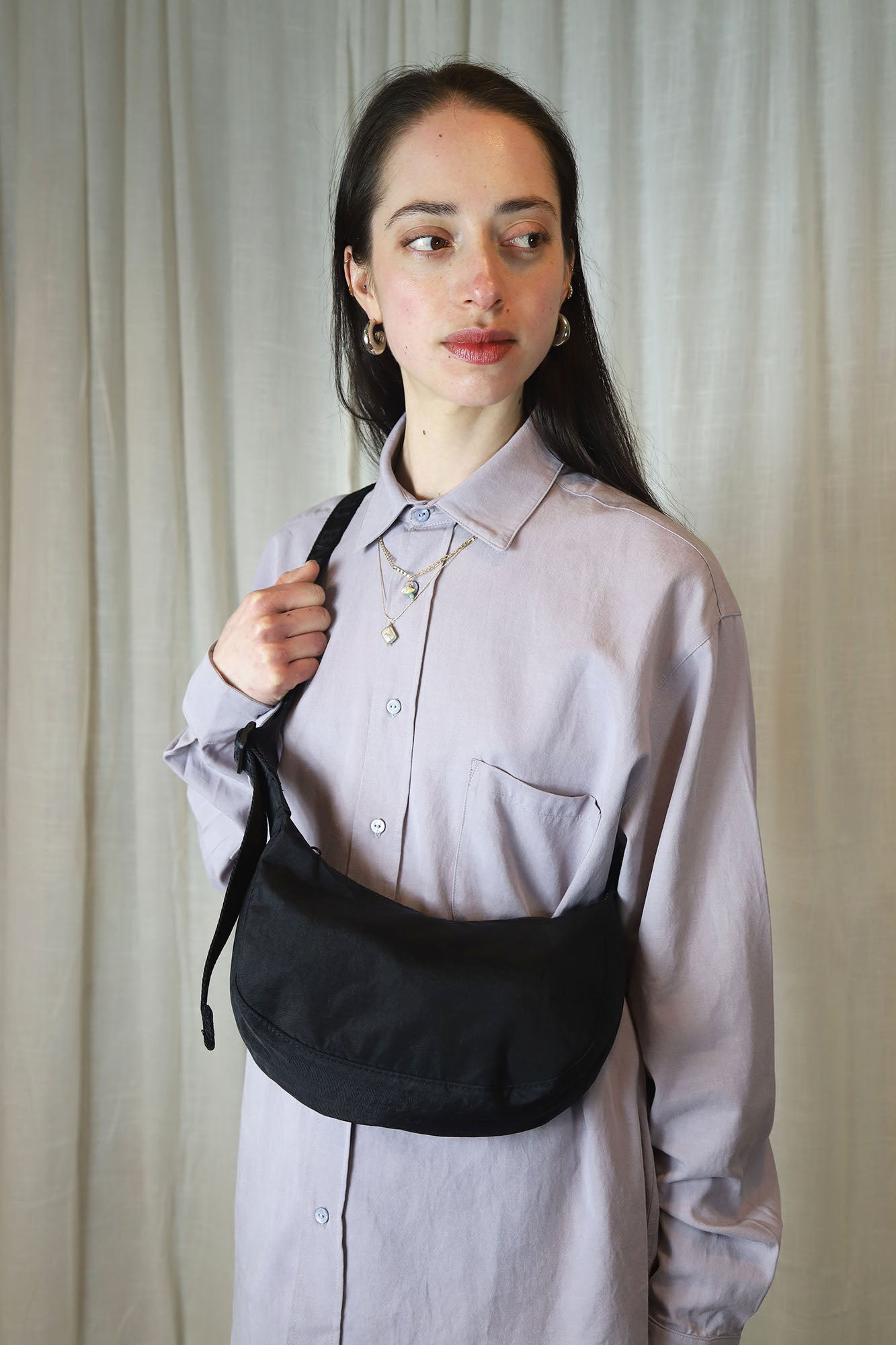 Deals baggu crescent bag in BLACK