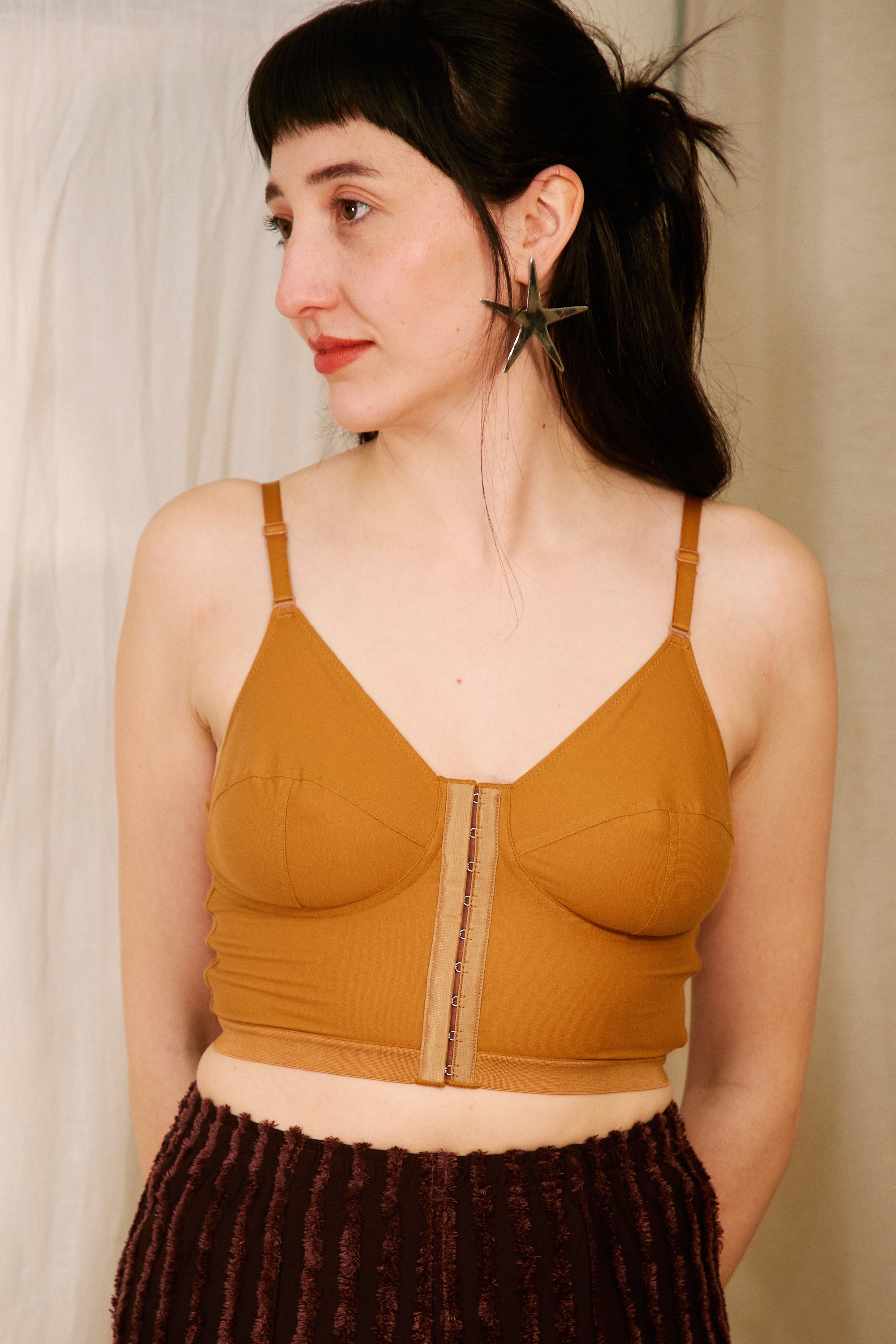 Overneath bra in camel in store
