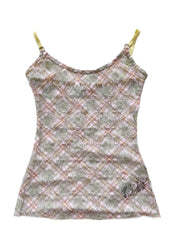 Petal Tartan Stretch Lace Cami