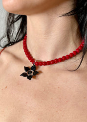 Pimpollo Necklace in Black and Red Suplais