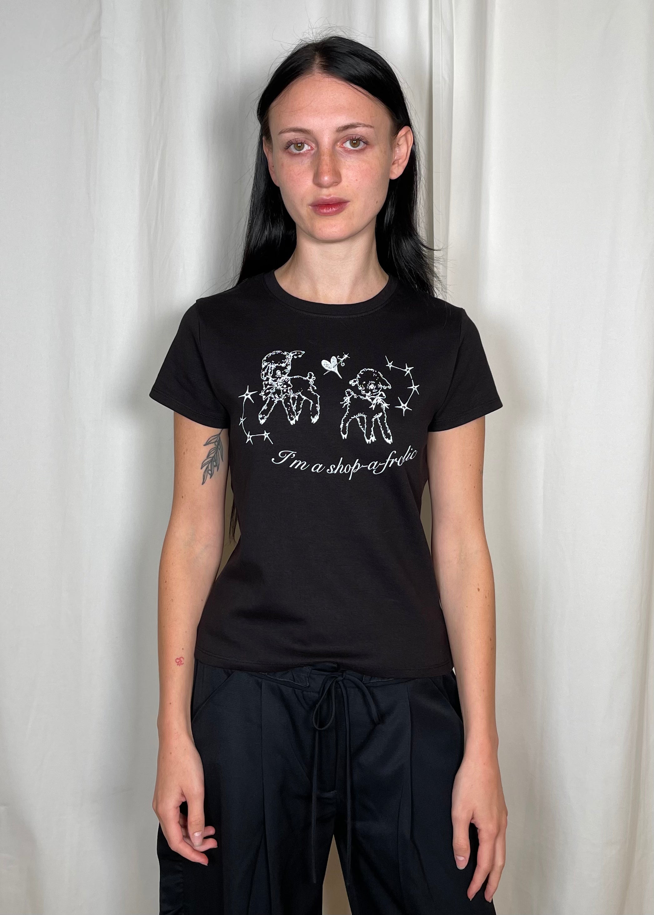 Shopafrolic Black Baby Tee