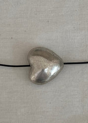 Silver Brass Heart Necklace Nuri