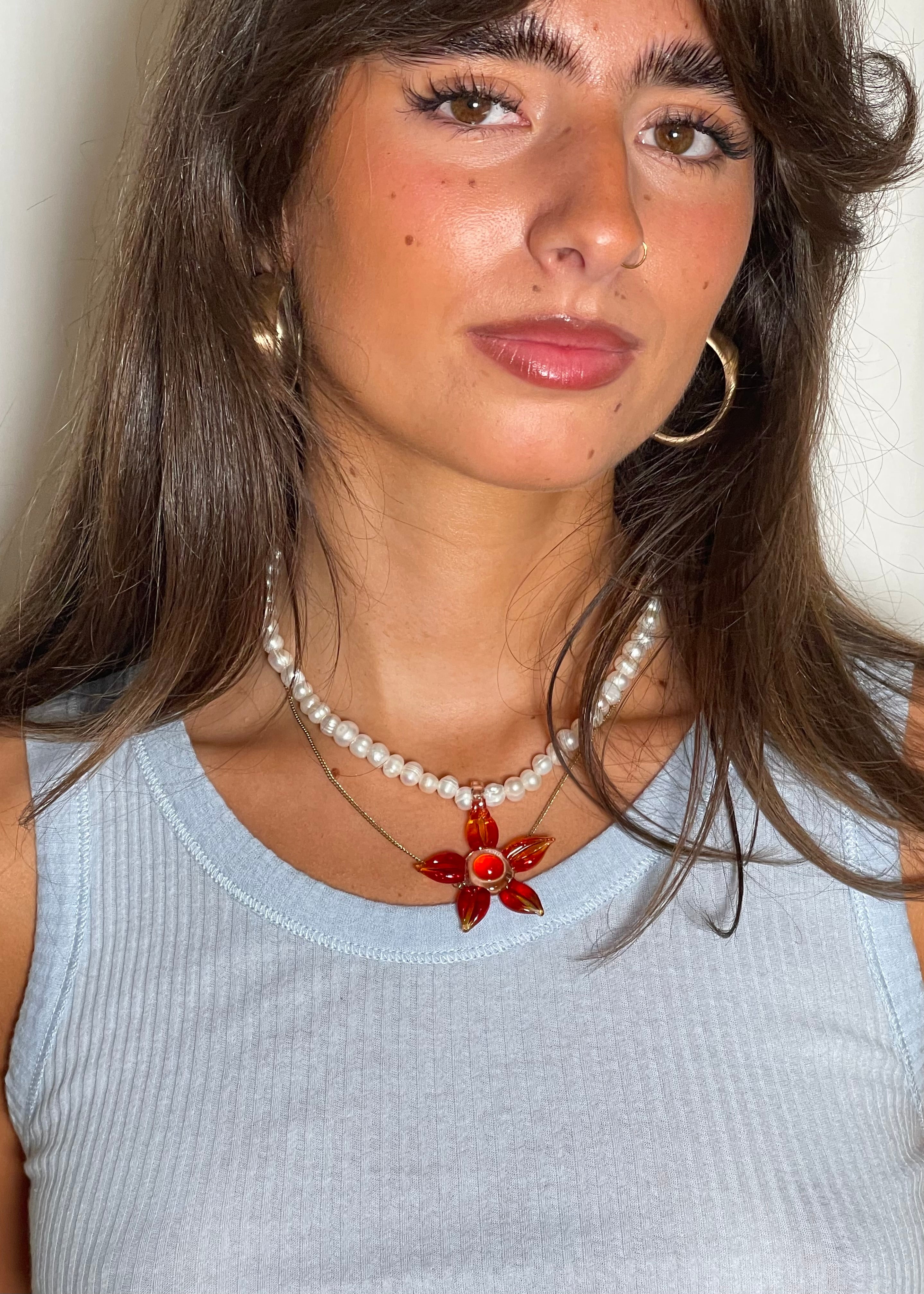 Suplais Pimpollo Necklace Red model