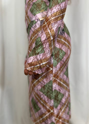 Hakuto Tartan Lace Long Sleeve