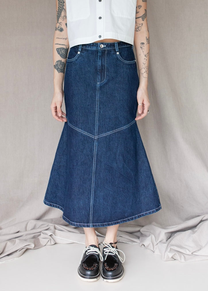W'menswear Ranch Skirt Indigo