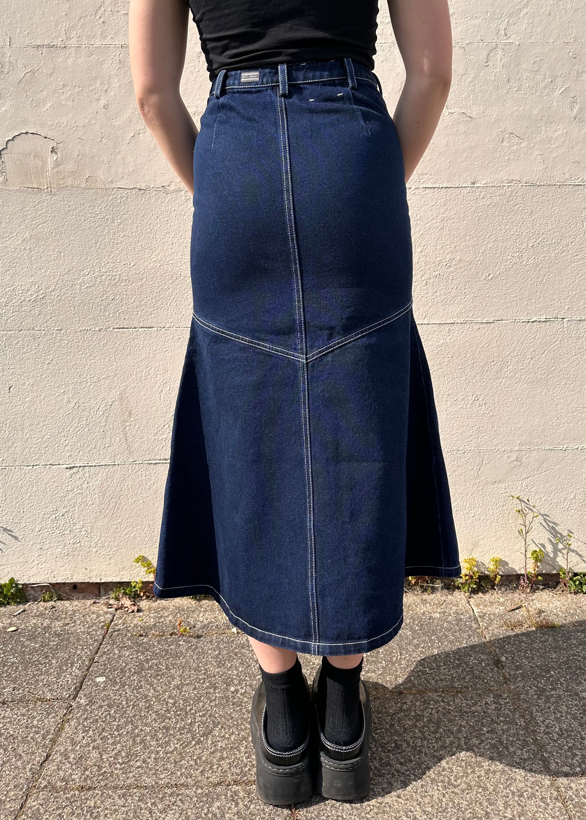 W'menswear Ranch Skirt Indigo
