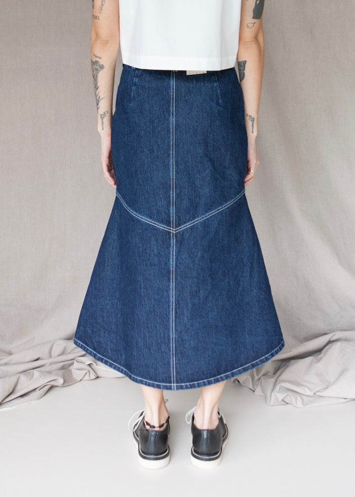 W'menswear Ranch Skirt Indigo