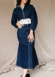 w'menswear bloomer jacket indigo