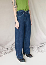 W'menswear Wendy trousers indigo brand imagery